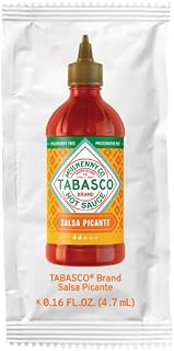TABASCO Brand Salsa Picante Sauce, Mild, Single Packet Servings (200-Pack)