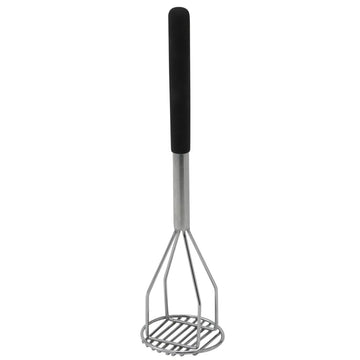 4" x 18" Black Potato Masher by Winco – 4" x 18", Stainless Steel, Black, Stainless Steel, Model PTMP-18R