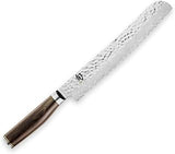 Shun Premier 9" Bread Knife, Handcrafted Japanese Serrated Knife, VG-MAX Core with Damascus Stainless Steel Cladding, Pakkawood Handle, Slicing Tool for Professional and Home Chefs