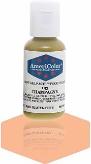 AmeriColor Champagne, 0.75 Ounce Bottle, Soft Gel Paste Food Color