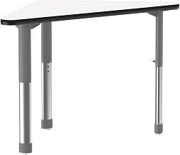 Correll Markerboard Collaborative Desk in Frosty White AD3041DE-WING-80-13-09