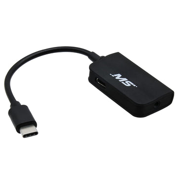 MobileSpec USB-C Charger and Audio Adapter by Mobile Spec – Black, Model MBS05102