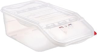 Araven Ingredient Bin, Storage Container for Large Quantity Ingredients, Use in Commercial or Home Kitchen, 6 Gallons, 1 Count, White
