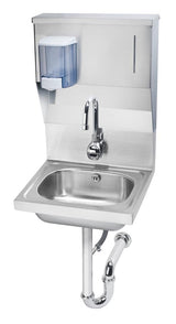 Hand Sink by Krowne – 15"L x 16"W x 24"H, Stainless Steel, Model HS-13