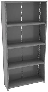 Tennsco Metal Shelving Unit, 12" D x 36" W x 75" H, 4 Shelves, Carbon Steel ESPC-1236-1 Each