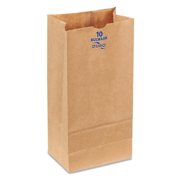 Bag 10# 57# Bulwark EHD VrgnPpr Krft by DURO BAG – 400 CS, 10.0 pounds, Paper, Kraft, Pack of 400