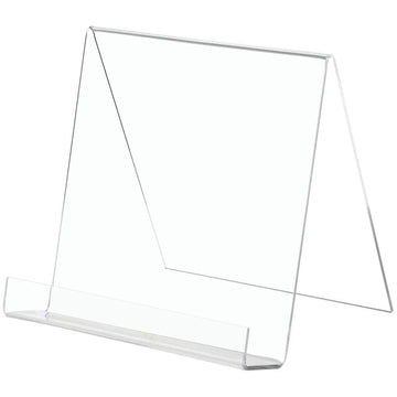 Plastic Book Display Stand 8" by Retail Resource – Acrylic, Clear, Model 1064