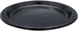Genuine Joe Round Plastic Black Plates, 9" (Pack of 125)