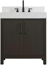 Elegant Kitchen and Bath 30" Single Bathroom Vanity in Mocha Brown