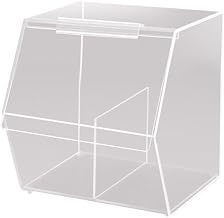 Cal-Mil 948 Classic Stackable Food Bin, 11" W x 14" D x 12" H, Clear
