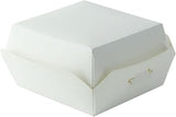 PacknWood 210EATBURG82 4 oz 3.9 x 3.7 x 2 in. Mini White Cardboard Burger Box - 450 Piece