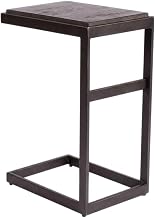 Gray Laptop Table in Contemporary Style with Solid and Manufactured Wood, Durable Metal Legs, Versatile Design for Workspace and Home Office