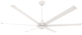 es6 84" Smart Ceiling Fan by Big Ass Fans – 84", Aluminum, White, Model 810013338591
