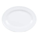 16 1/4" x 12" White Oval Melamine Platter (Set of 12) by GET – 16.25", Melamine, White, Pack of 12, Model M-4010-W