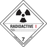Labelmaster HMSL14 Radioactive III Canadian Label, Paper, Hazard Class 7, Hazmat, 4" x 4" (Pack of 500)