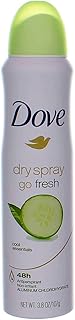 Dove Dry Spray Antiperspirant, Cool Essentials 3.8 oz (Pack of 5)