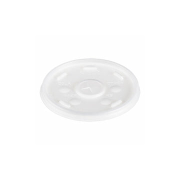 Translucent Slotted Foam Cup Lids by DART – 16 oz, 16.0 ounces, Foam, Translucent, Pack of 1000