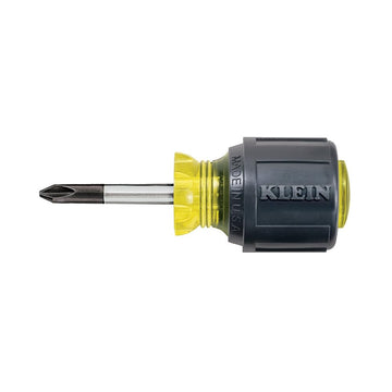 Stubby Screwdriver by KLEIN TOOLS – #2 Phillips, Alloy Steel, Black, Model 603-1