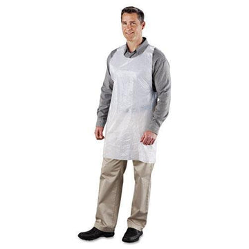 RPP Poly Apron by P.R. – One Size, Polypropylene, White, Model RPPDA2442