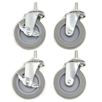 3" Swivel Caster Set by Global Industrial – Thermoplastic Elastomer (TPE), Model 300771