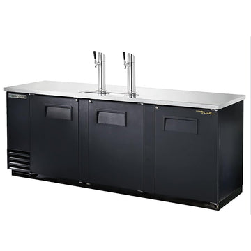 (4) 1/2 Keg Capacity Draft Beer Cooler by TRUE – Black, Model TDD-4-HC