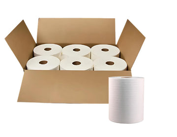 Marcal Premium TAD Roll Towels, Bulk 6 Roll Case, 600 Feet per Roll, Soft and Absorbent HardRoll Paper Towels, Fits Universal