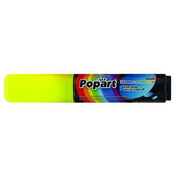Deluxe Plus Neon Marker by Winco – 1 Count (Pack of 1), Plastic, Yellow, Model MBPM-Y