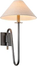 Troy Lighting B2121-PBR/GRA Mateo Damp-Rated Wall Sconce, 1-Light E12 Candelabra Base, Patina Brass and Graphite