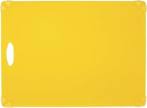 Kratos by Hubert Cutting Board Yellow with Non-Slip Grippers - 18" L x 24" W x 1/2 H
