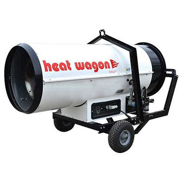 Ductable Dual Fuel Heater by Heat Wagon – 74"L x 34"W x 39"H, Alloy Steel, White, Model DG400