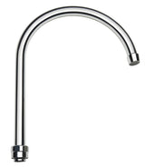 Krowne Gooseneck Spout – 18"L x 12"W x 2"H, Brass, Silve, Model 21-429L