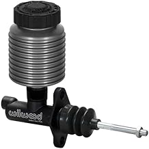Wilwood 261-16841-1.12 Master Cylinder, 1.125 in Bore, 1.120 in Stroke, Remote Reservoir, Aluminum, Black Paint, Kit