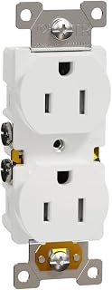 Square D by Schneider Electric Square D X Series 125V Tamper Resistant Duplex Outlet, 15 Amp, Matte White
