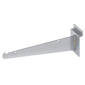 Slatwall Shelf Bracket8" Chrome by Retail Resource – Alloy Steel, Chrome, Model 1701
