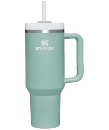 Quencher H2.0 FlowState Tumbler 40oz (Eucalyptus) by STANLEY – 40 Ounces, Stainless Steel, Green