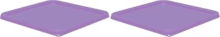 Lid for Carlisle Squares Containers, Food Storage for Commercial and Home Kitchen, Compatible with 12, 18, 22 Qts, 1 Count, Purple (Pack of 2)