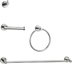 Freya 4-Pc Stainless Steel Hardware Set in Chrome