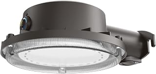 Lithonia Lighting BarnGuard LED Barn Light, Dusk to Dawn Outdoor Lighting, 4000K Cool White, Wall or Pole Mountable Yard Light Fixture, 120V, Aluminum, Dark Bronze