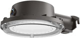 Lithonia Lighting BarnGuard LED Barn Light, Dusk to Dawn Outdoor Lighting, 4000K Cool White, Wall or Pole Mountable Yard Light Fixture, 120V, Aluminum, Dark Bronze