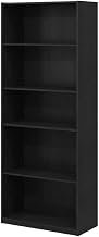 Furnifact Darkwood Bookcase with Engineered Wood Construction, Spacious Shelves, Modern Design, Durable Storage Solution for Living Room, Office, or Study