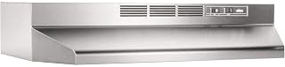 Broan-NuTone 413004 Non-Ducted Ductless Range Hood with Lights Exhaust Fan for Under Cabinet, 30-Inch, Stainless Steel