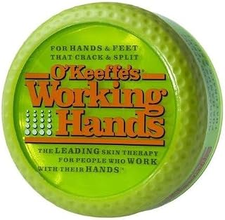 O'Keeffe's Working Hands Hand Cream for Extreme Dryness - 3.4 oz Jar - Repairing Skincare for Cracked, Dry Hands (Pack of 6)