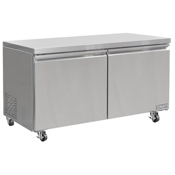 60 1/5" W Undercounter Refrigerator w/ (2) Sections & (2) Doors by MOTAK – 63.39x32.68x38.58, In Description, Check Images, Model MUR-60-X