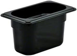 Cambro 94CW110 Black Camwear 1/9 Size x 4" D Food Pan