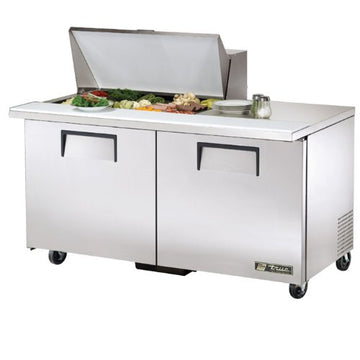 Solid Door Sandwich/Salad Unit by TRUE – Stainless-Steel, Model TSSU-60-15M-B