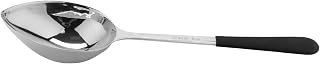G.E.T. 6 oz Black Solid Portion Control Stainless Steel Serving Spoon