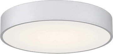 49961LEDDCS-SAT/ACR Como - 24W 1 3CCT LED Flush Mount-4 Inches Tall and 17.75 Inches Wide, Finish Color: Satin