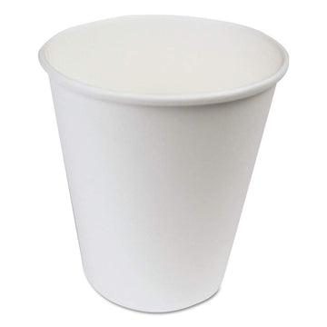 Paper Hot Cups by Boardwalk – 1000 Count (Pack of 1), 10.0 ounces, Paper, White, Pack of 1000