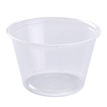 Polypropylene Souffle Cup Clear 1 oz. | 2500/Case by Market PRO – 1.0 ounces, Polypropylene (PP), Clear, Model PC100MP
