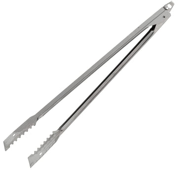 16" Heavy-Duty Gripper Tong with Lock | Commercial Flat Paddle and Serrated Utility Kitchen Utensil for Restaurant Buffet Catering by Edlund – Stainless Steel, Model 6416HDL